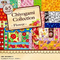 Toyo Chiyogami Colección Flor 15cm cuadrado 180 piezas 018059