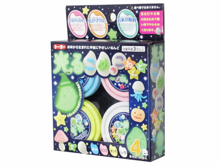 Gloeiende Komekko-klei 4 kleuren 114902 Toyo 4902031317651 (5 sets)