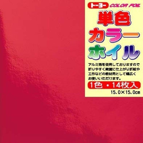 Toyo foil monocolore rosso 14 pezzi