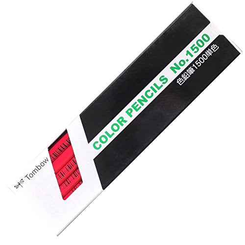Crayons de couleur Tombow 1500 couleur unique 1500-24 rouge 1 douzaine