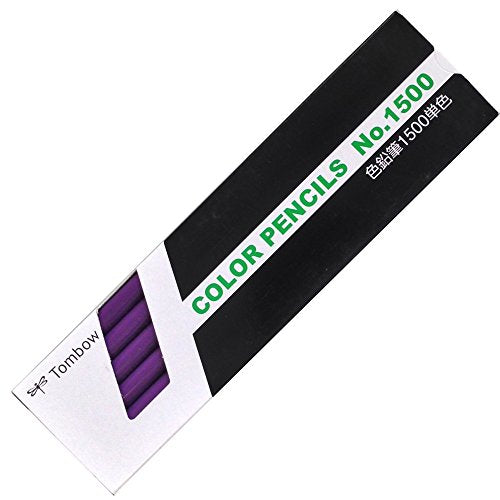 Crayons de couleur Tombow 1500 couleur unique 1500-19 violet 1 douzaine