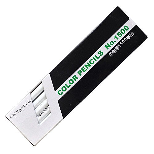 Tombow Buntstifte 1500 Einzelfarbe 1500-01 Weiß 1 Dutzend