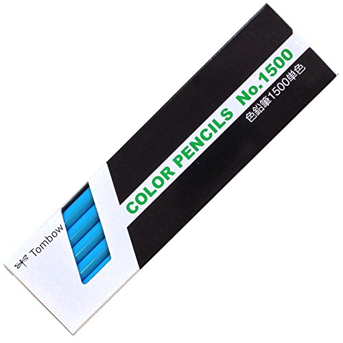 Tombow Buntstifte 1500 Einzelfarbe 1500-13 Hellblau 1 Dutzend