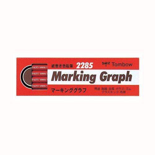 Tombow Paper Rolled Colored Pencils Marking Jim Graph 2285-25 Red 1 Dozen