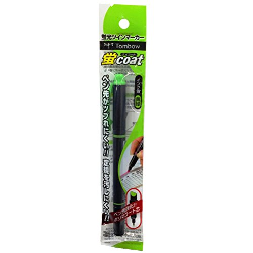 Tombow Pencil Highlighter Pen Fluorescent Coat GCA-115 Yellow Green Pack