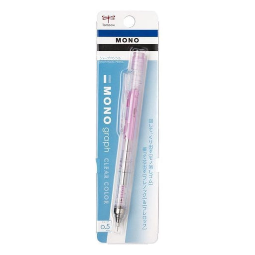 Tombow Pencil TOMBOW DPA-138E [Mechanical Pencil MONO graph Clear Color 0.5mm Pack Clear Pink] 4901991062915