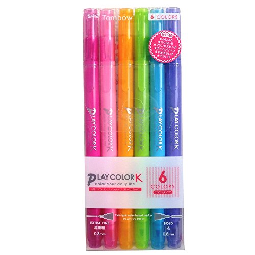 Tombow Pensil Berasaskan Air Warna Main K 6 Warna B GCF-611B