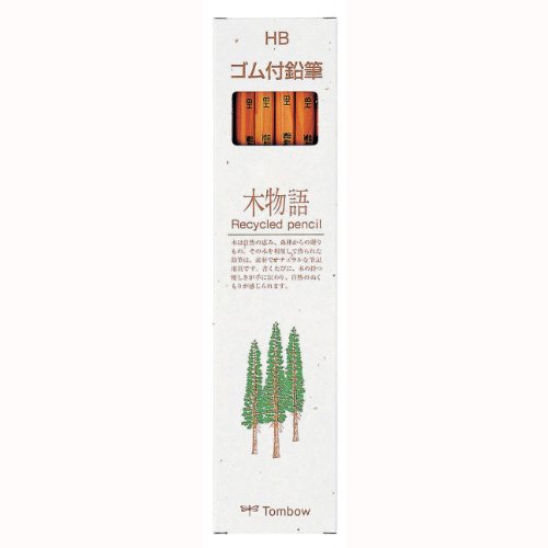 Tombow Lápiz de goma Tree Story HB LG-KEAHB 1 docena