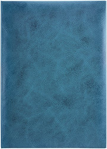 Nakabayashi-Zertifikatsmappe, doppelt gefaltet, Vinyl-Stoffpaste, A4-Format, Marineblau FSL-A4B