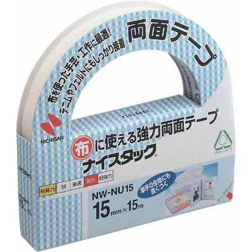 Nastro biadesivo Nichiban Nicetack per stoffa e artigianato 15 mm NW-NU15 Nichiban 4987167052126