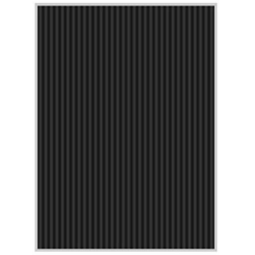 Hisago RBU09A4 Pannello ondulato sottile nero A4 Hisago 4902668556454