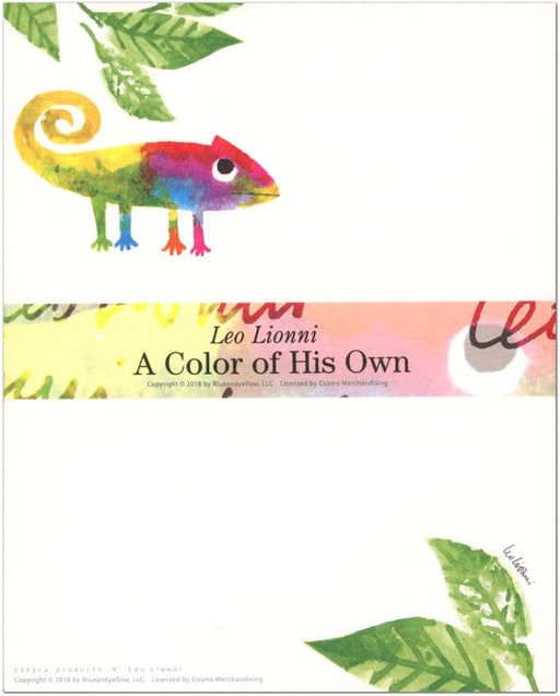 Brievenset Leo Lionni A Colour of His Own 20-207 (30) 12 stuks briefpapier 4 enveloppen Hogensha My Own Color Mino Washi 4961187202075 (5 sets)