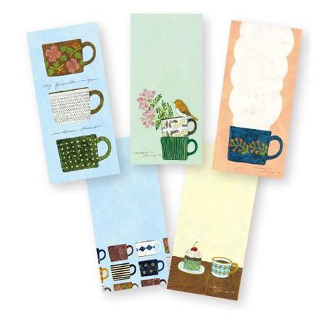 Carta one-stroke Midori Asano con tazze preferite 20-246 (30) 4 modelli 20 fogli Tazza Hogensha Carta washi Mino 4961187202464 (5 set)