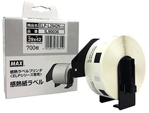 Étiquette en papier thermique MAX ELP-L2942N-15 Max 4902870708559