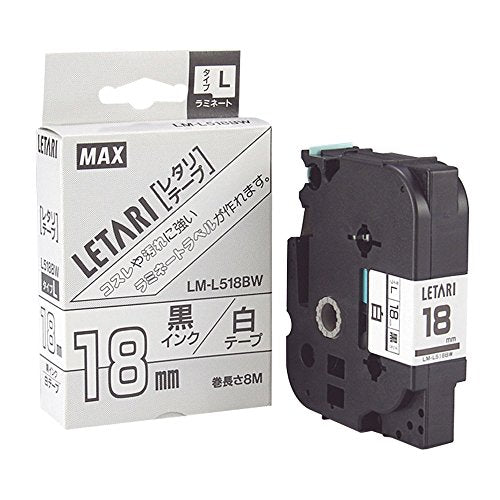 MAX Laminating Tape for Bepop Mini LM-L518BW 18mm Max 4902870052966