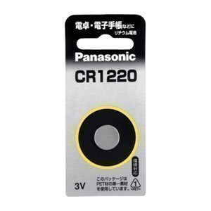 Panasonic Lithiumbatterie CR1220P Panasonic 4902704242303