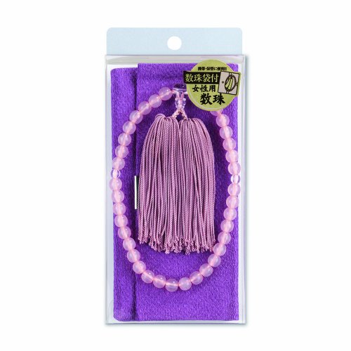 Maruai gebedskralenset voor dames Karmozijnrode kristalstijl JU-S32P Maruai 4902850317450