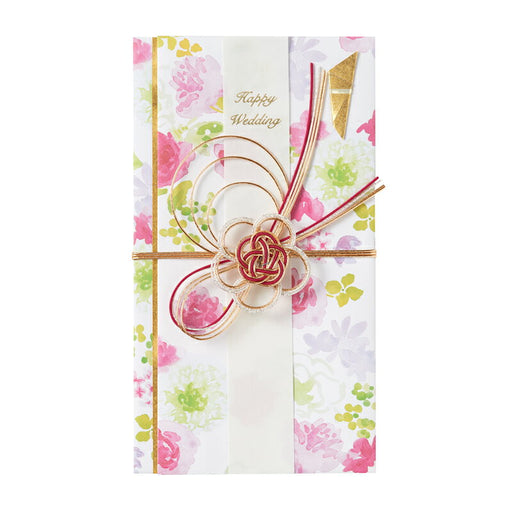 Rekaan Perayaan Marui Corak Bunga Mohor Emas Cat Air Merah Jambu KiR1P Marui KiR1P 4902850470193 (Set 5)