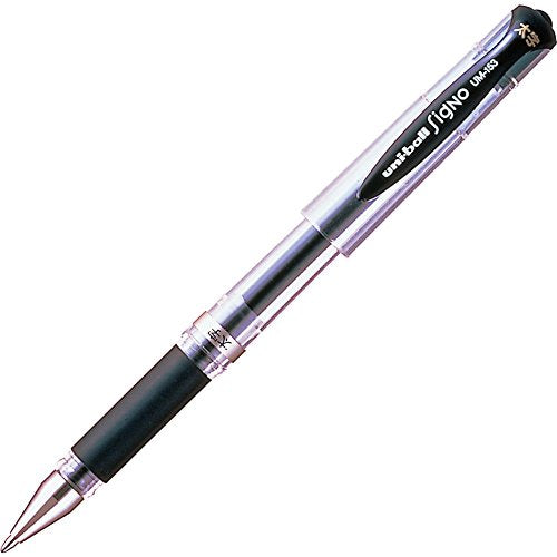 pen dakwat gel uni Signo 1.0 pensil Mitsubishi hitam 4902778579855