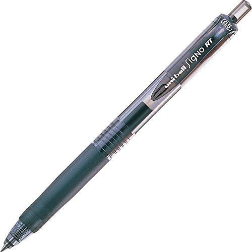 pen dakwat gel jenis ketukan uni Signo RT 0.5 pensil Mitsubishi hitam 4902778693308