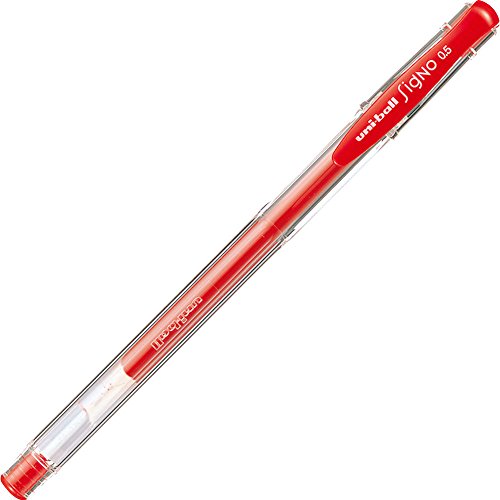 pen dakwat gel uni Signo 0.5 pensil Mitsubishi merah 4902778509098