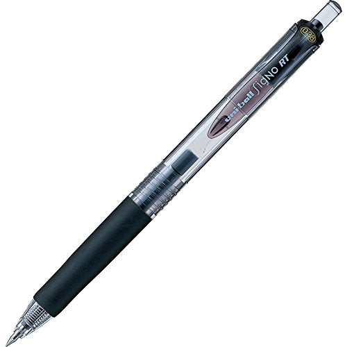 pen dakwat gel jenis ketukan uni Signo RT 0.38 pensil Mitsubishi hitam 4902778720806