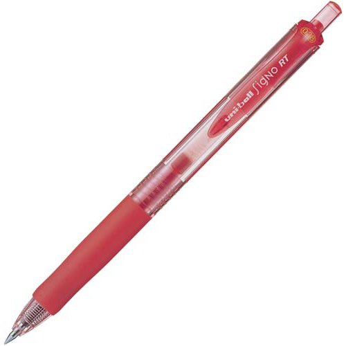 pen dakwat gel jenis ketukan uni Signo RT 0.38 pensel Mitsubishi merah 4902778720790