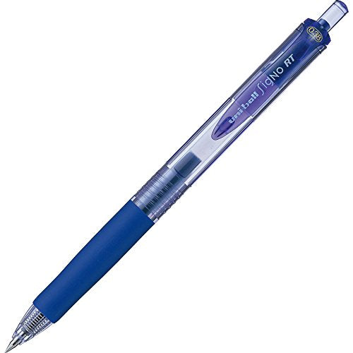 pen dakwat gel jenis ketukan uni Signo RT 0.38 pensil Mitsubishi biru 4902778720813