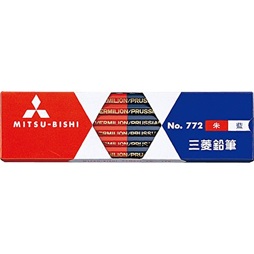 Mitsubishi Buntstift Zinnoberrot Sechskant K772 12P Mitsubishi Bleistift 4902778973325
