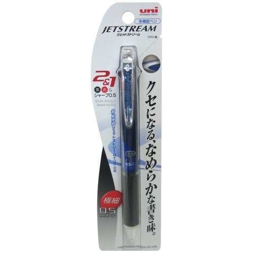 uni Penna Multifunzione Jetstream 0.5 Nero Rosso Sharp 0.5 Navy con supporto (1 pezzo) Mitsubishi Matita 4902778092125