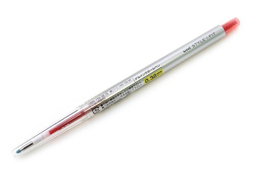Uni-Kugelschreiber mit Gel-Tinte, passend für 0,38 roter Mitsubishi-Bleistift 4902778092606