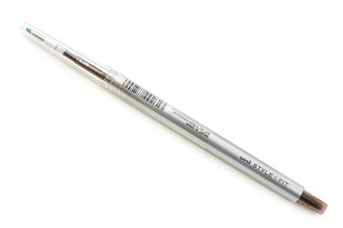 Uni-Kugelschreiber mit Gel-Tinte, einziehbar, Passform 0,38, Braun, Schwarz, Mitsubishi-Bleistift 4902778092613