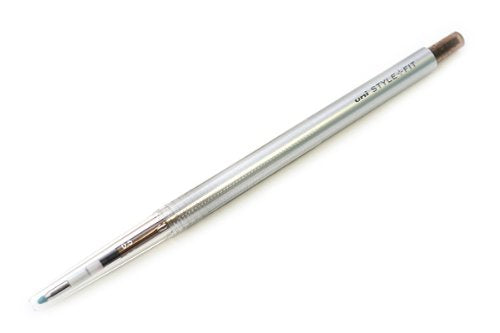 Uni-Kugelschreiber mit Gel-Tinte, einziehbar, Passform 0,5, Braun, Schwarz, Mitsubishi-Bleistift 4902778092774