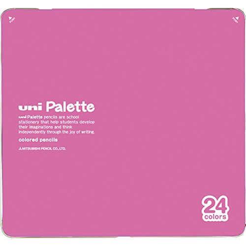 Mitsubishi Pencil Uni Palette Farbstift 24 Farben Pink Mitsubishi Pencil 4902778044421