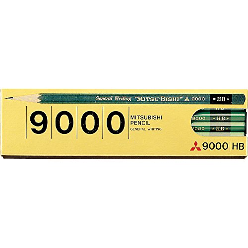 Crayon Mitsubishi n°9000 Bureau hexagonal HB Crayon Mitsubishi 4902778973103