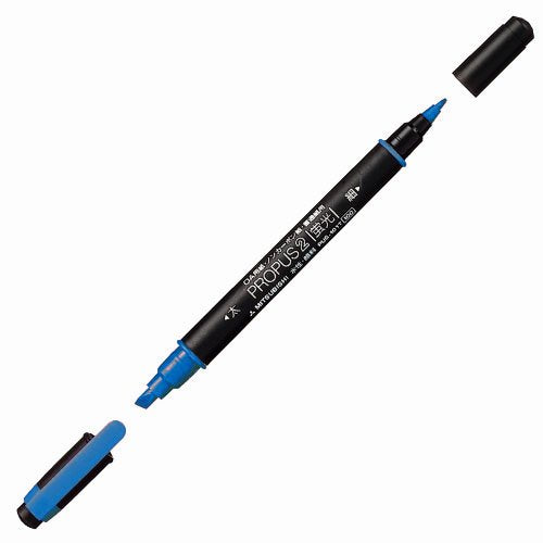 uni Propass 2 Highlighter Himmelblå Mitsubishi blyant 4902778184219