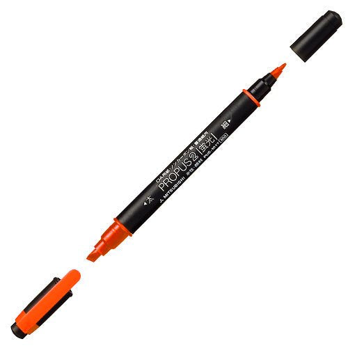 uni Propass 2 Highlighter Orange Mitsubishi blyant 4902778184196
