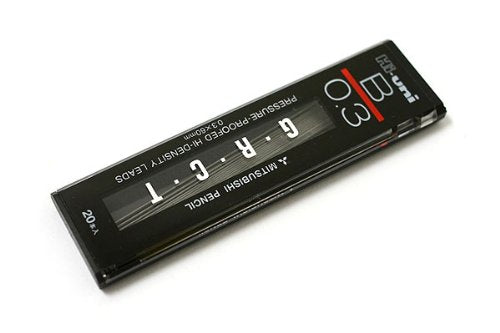uni Mechanical Pencil Refill High Uni 0.3 B (20 pieces) Mitsubishi Pencil 4902778972106