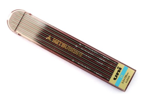 uni mechanical pencil craftsman refill 2.0 H 6 pieces Mitsubishi pencil 4902778364710