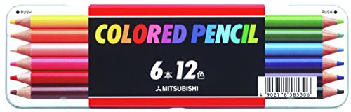 Mitsubishi Buntstift 512 6 Stück 12 Farben Mitsubishi Bleistift 4902778585306