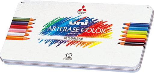 Mitsubishi Pencil radierbarer Buntstift Uniarterase Color 12 Farben UAC12C 4902778488614