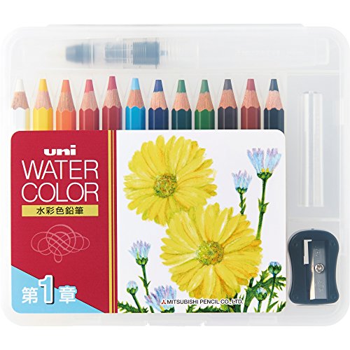 Mitsubishi Pencil Malbuch Kompaktset Uni Water Color Basic Tone UWCNCS12C1 Mitsubishi Pencil 4902778814758