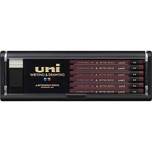 Uni Bleistift 4B 12 Stück Mitsubishi Bleistift 4902778000625
