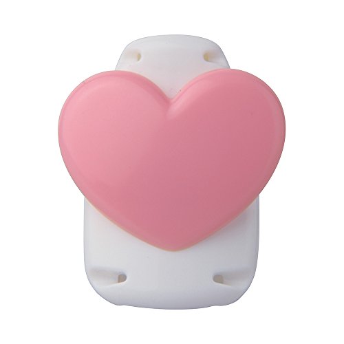 Sonic Kids Clip Heart Name Tag Clip, der ikke laver huller i dit tøj SK-1571-P Sonic 4970116039408