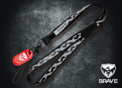 Tali Sonic Brave dengan Reflektif Keselamatan Hitam SK-6410-D Sonic 4970116042750