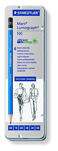 Staedtler Lumograph Luxury Pencil for Drafting 6 Hardness Set 100G6 4007817108710