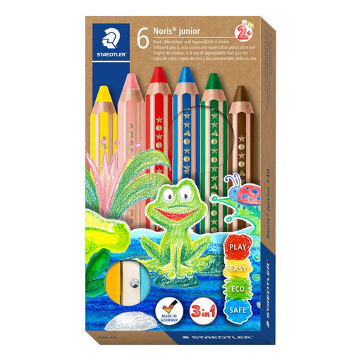 140C6 STAEDTLER 140 C6 [140 C6 Norris Junior Crayon de couleur 6 couleurs]