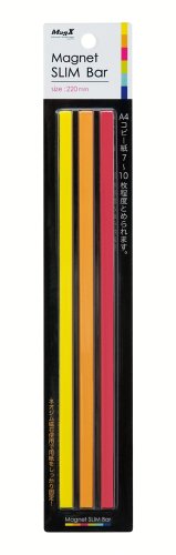 Magex Magnet Slim Bar 220mm 3 couleurs (jaune, pêche, orange) (3 pièces) Magex 4535627108885