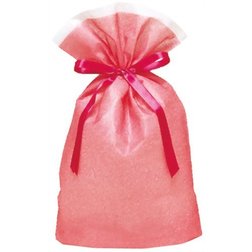 T-2275-M Wrapping Factory Syntex Drawstring BAG dengan Gusset Pink M Wrapping 4512427227589 (5 set)