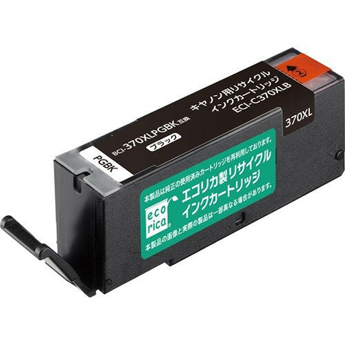 Ecorica BCI-370XLPGBK kompatibel genbrugsblækpatron Sort ECI-C370XLB Ecorica 4562451400687